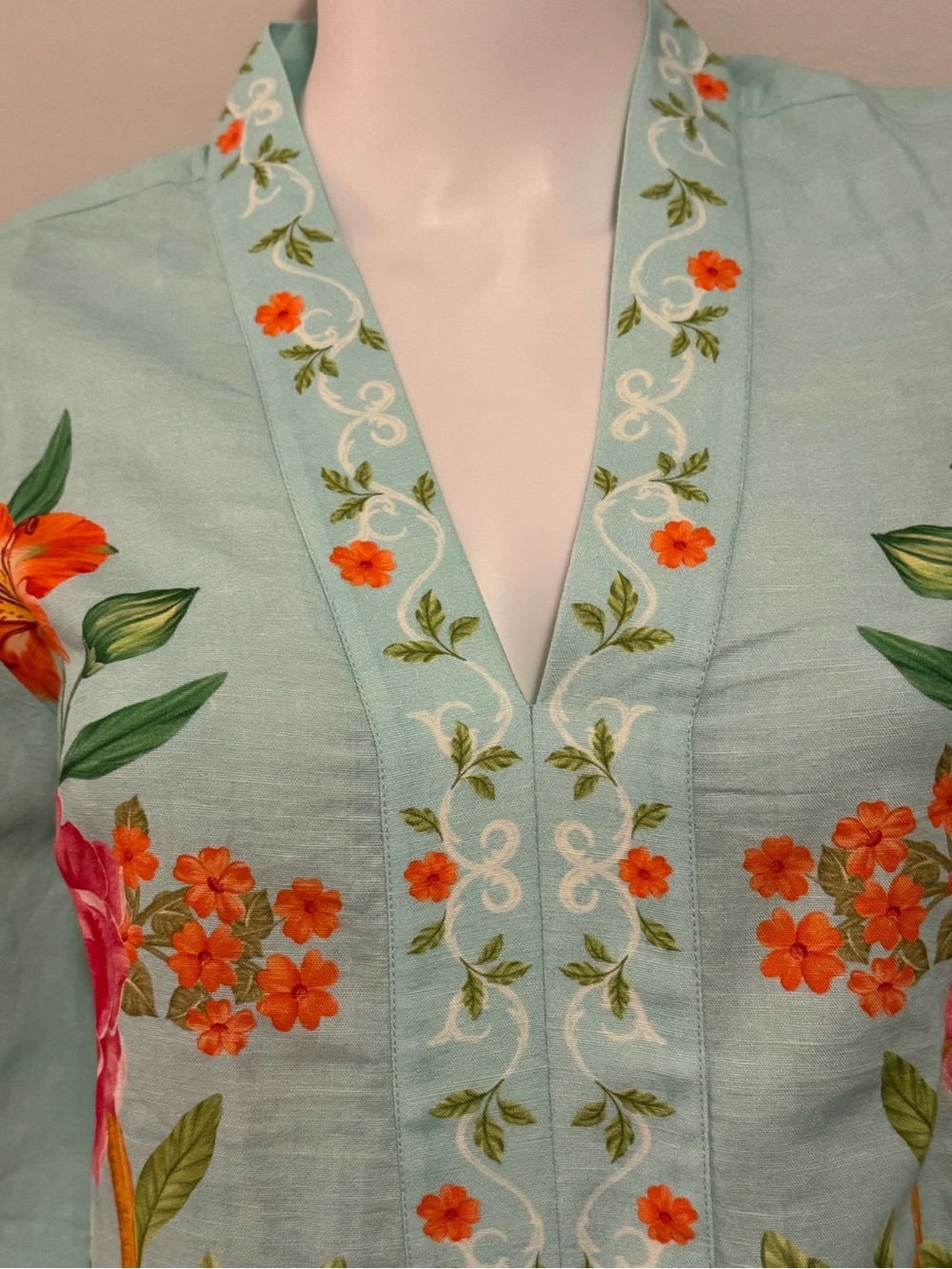 Verandah Linen Tunic Dress - NWT! - Picture 2 of 6